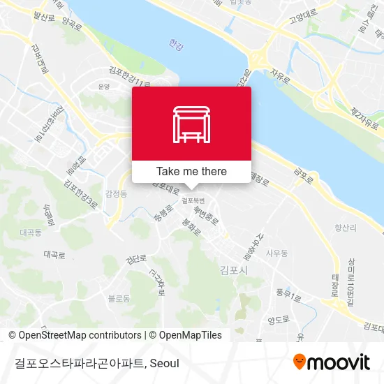 걸포오스타파라곤아파트 map