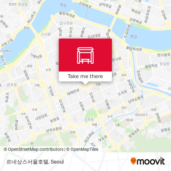 르네상스서울호텔 map