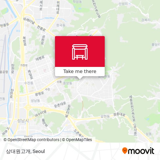 상대원고개 map