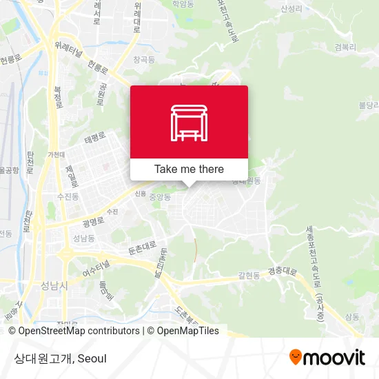 상대원고개 map
