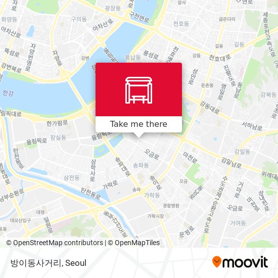 방이동사거리 map