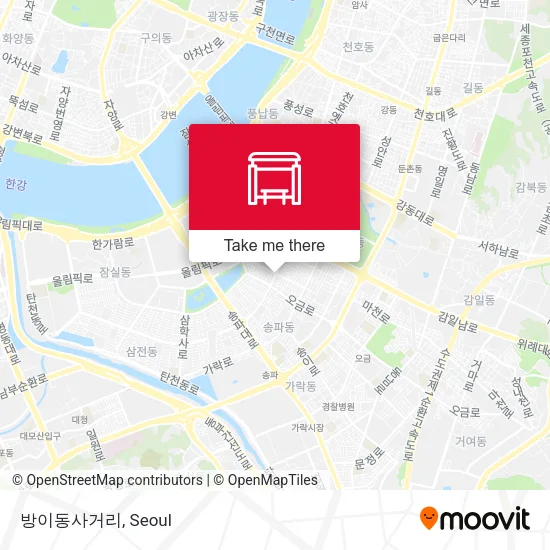 방이동사거리 map