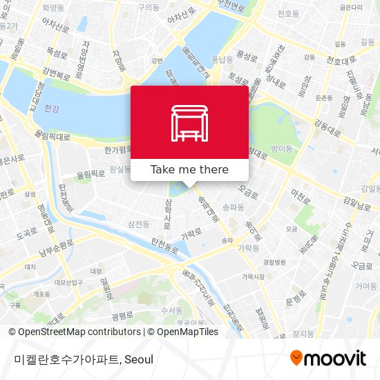 미켈란호수가아파트 map