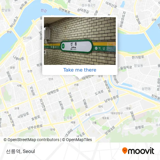 선릉역 map