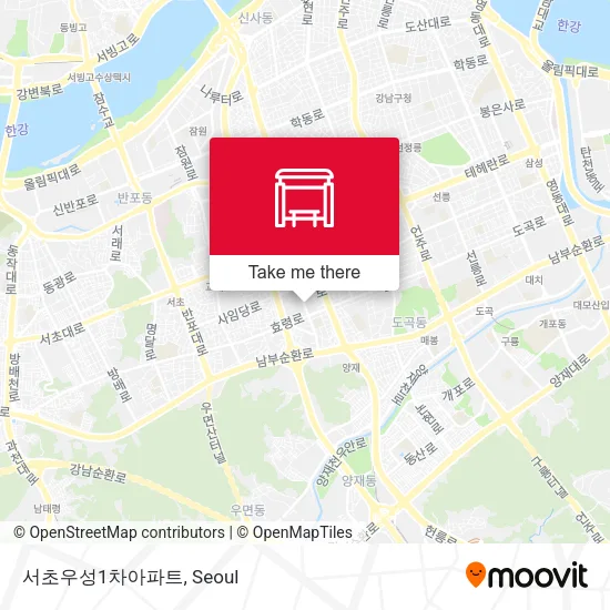 서초우성1차아파트 map