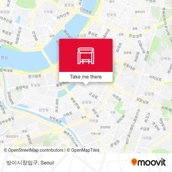 방이시장입구 map