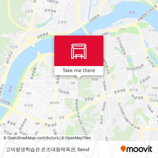 고덕평생학습관.온조대왕체육관 map