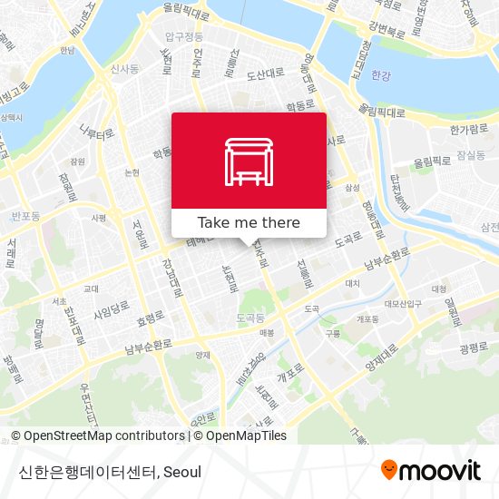 신한은행데이터센터 map