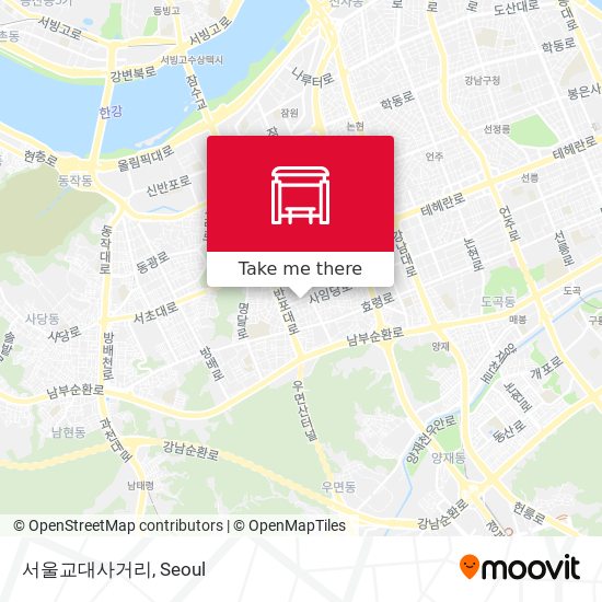 서울교대사거리 map