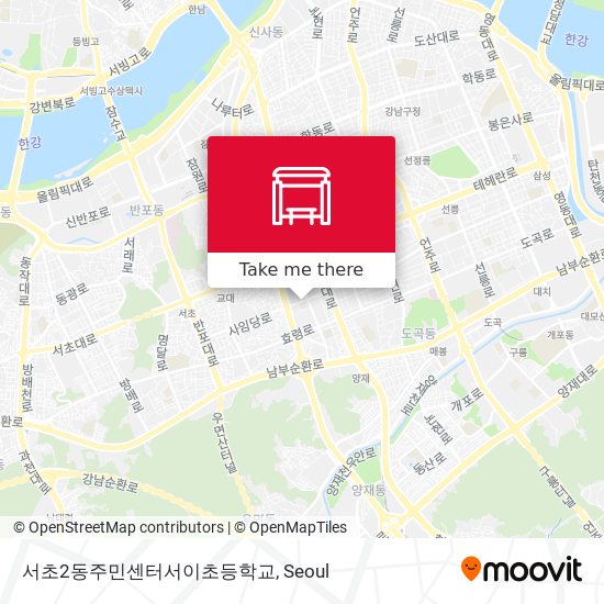 서초2동주민센터서이초등학교 map
