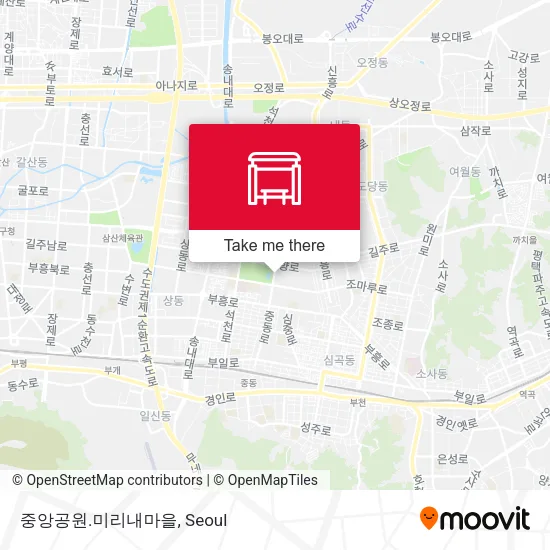 중앙공원.미리내마을 map