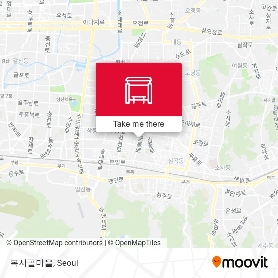 복사골마을 map