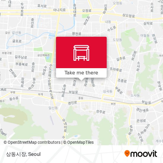 상동시장 map