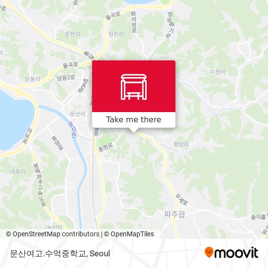 문산여고.수억중학교 map
