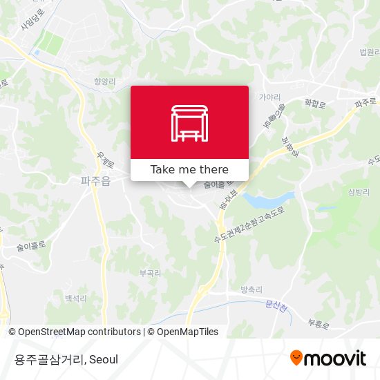 용주골삼거리 map