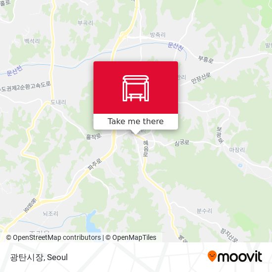 광탄시장 map