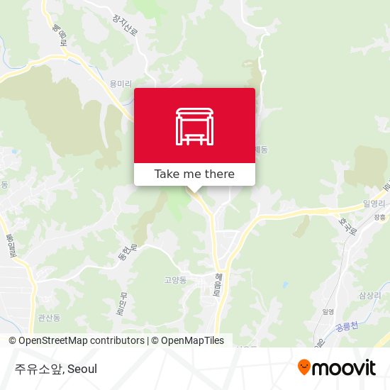 주유소앞 map