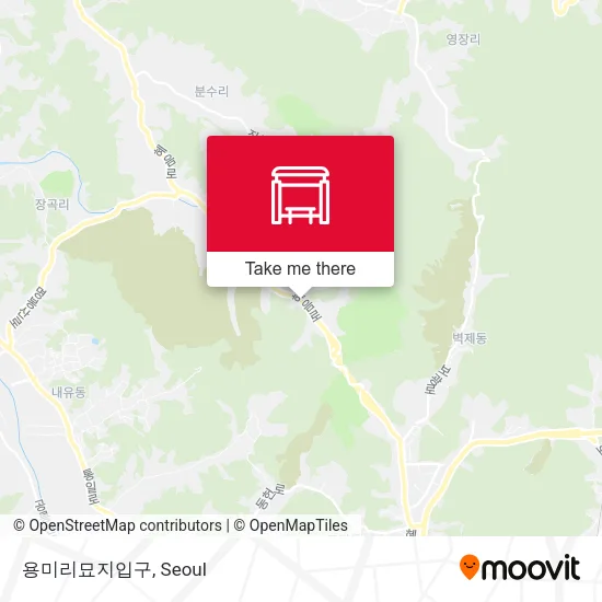 용미리묘지입구 map