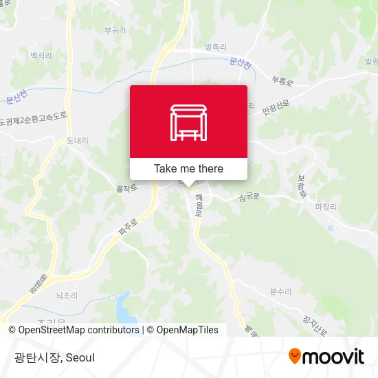광탄시장 map