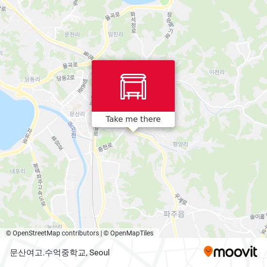 문산여고.수억중학교 map