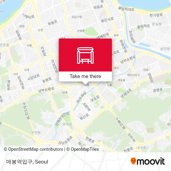 매봉역입구 map