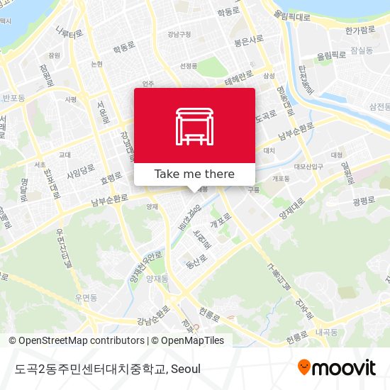 도곡2동주민센터대치중학교 map