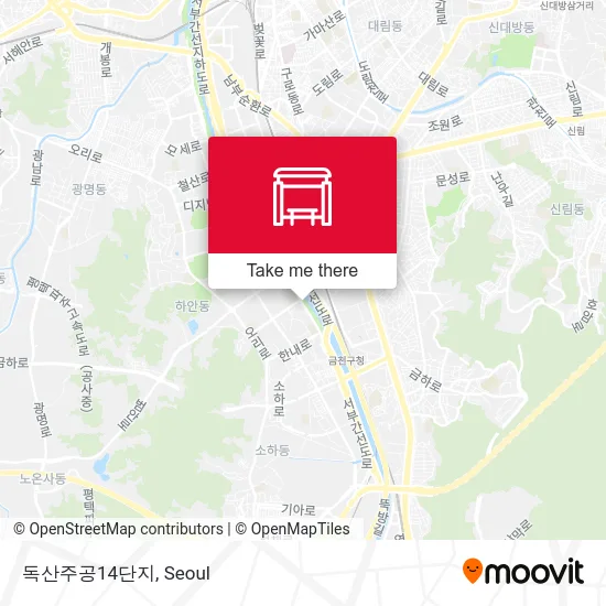 독산주공14단지 map