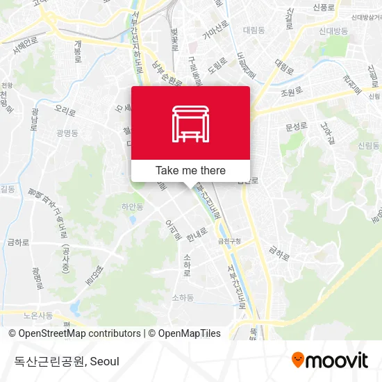 독산근린공원 map