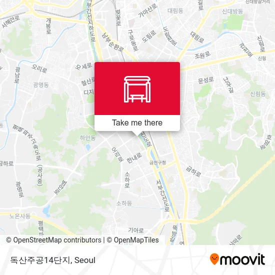 독산주공14단지 map