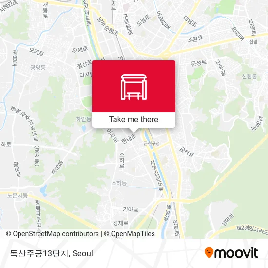 독산주공13단지 map