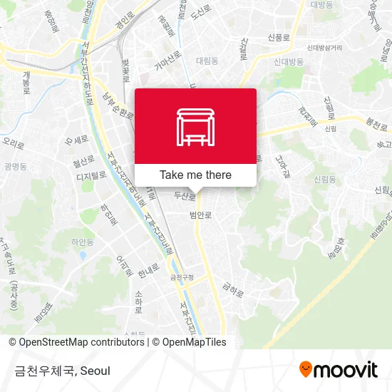 금천우체국 map