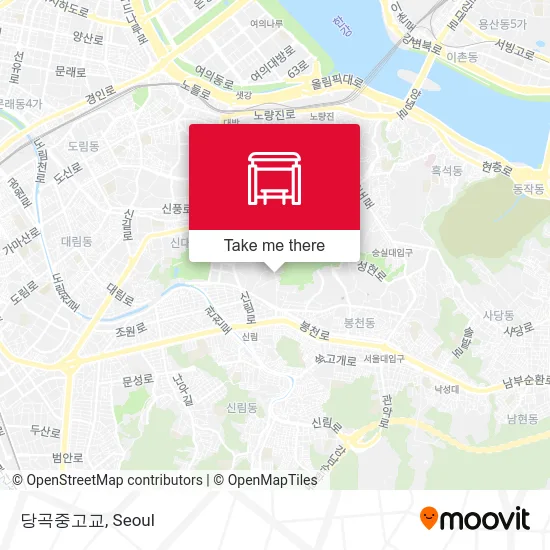 당곡중고교 map