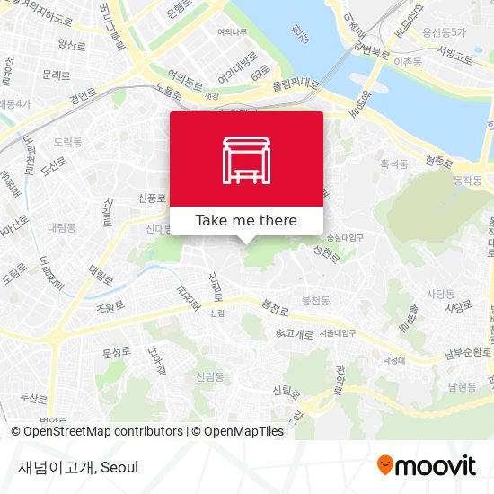 재넘이고개 map