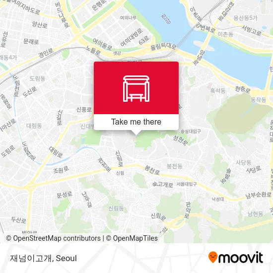 재넘이고개 map