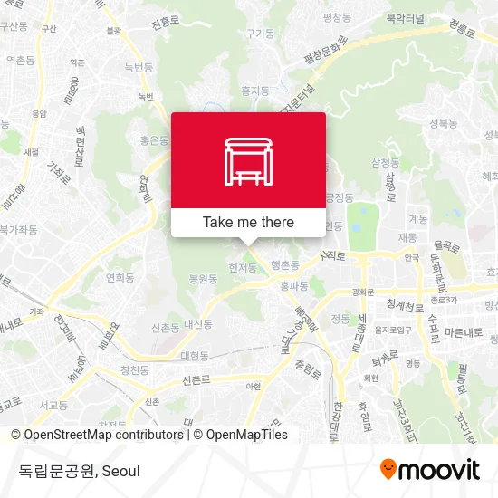 독립문공원 map