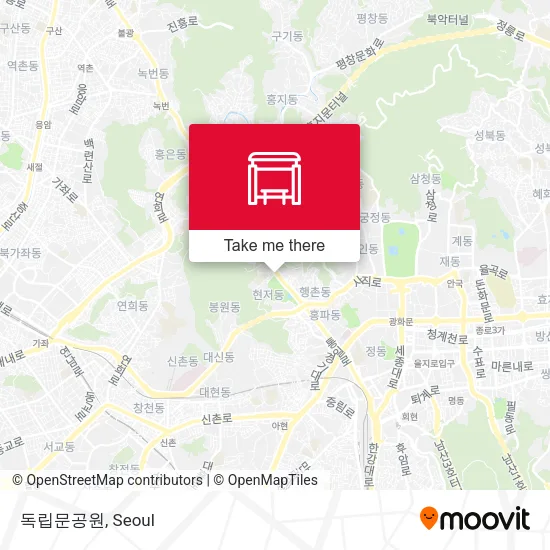 독립문공원 map