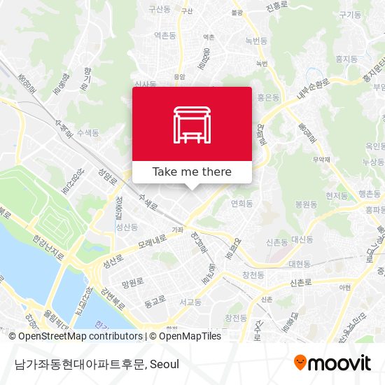 남가좌동현대아파트후문 map