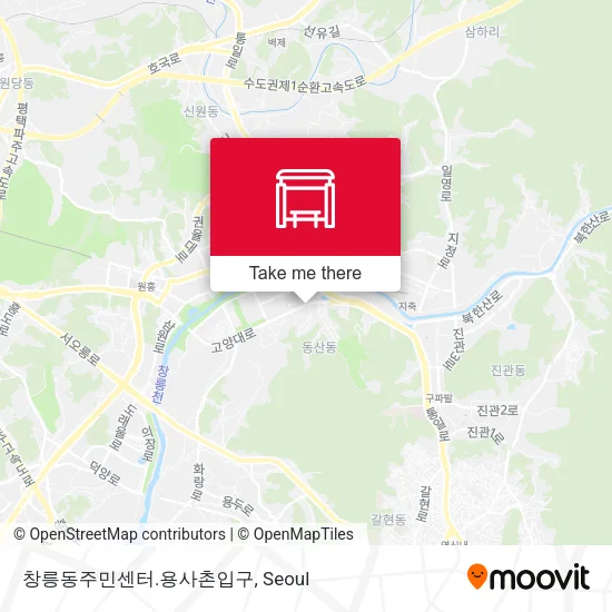 창릉동주민센터.용사촌입구 map