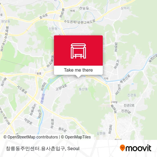 창릉동주민센터.용사촌입구 map