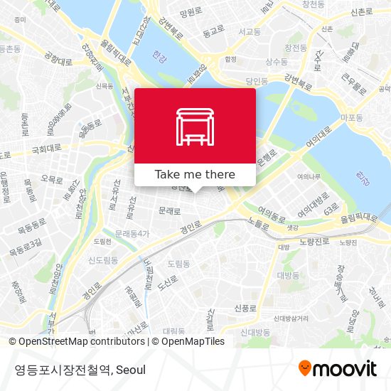 영등포시장전철역 map