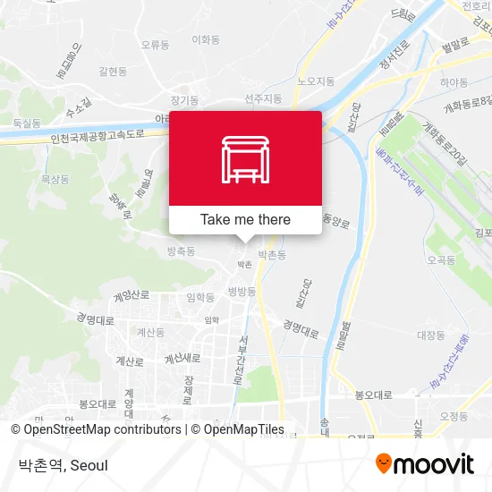 박촌역 map
