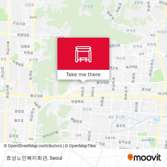 효성노인복지회관 map