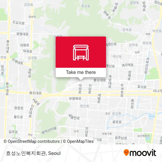 효성노인복지회관 map