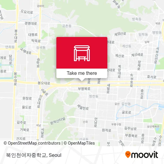 북인천여자중학교 map