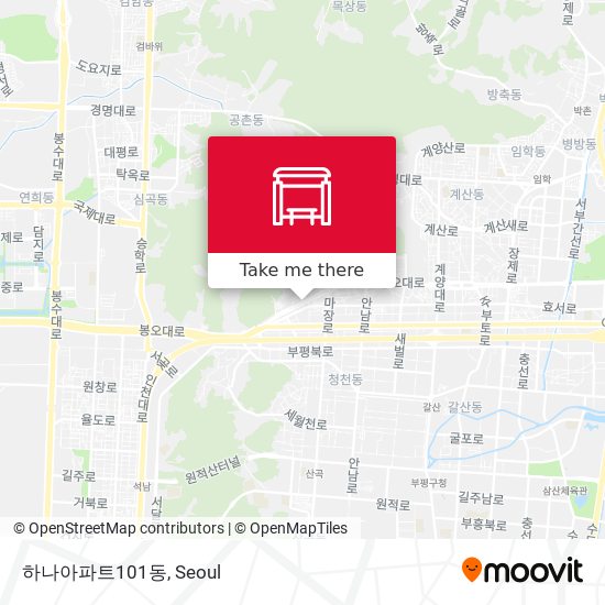하나아파트101동 map