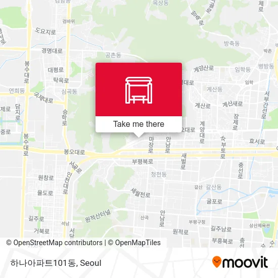 하나아파트101동 map