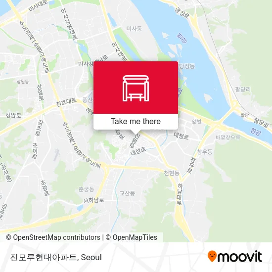 진모루현대아파트 map