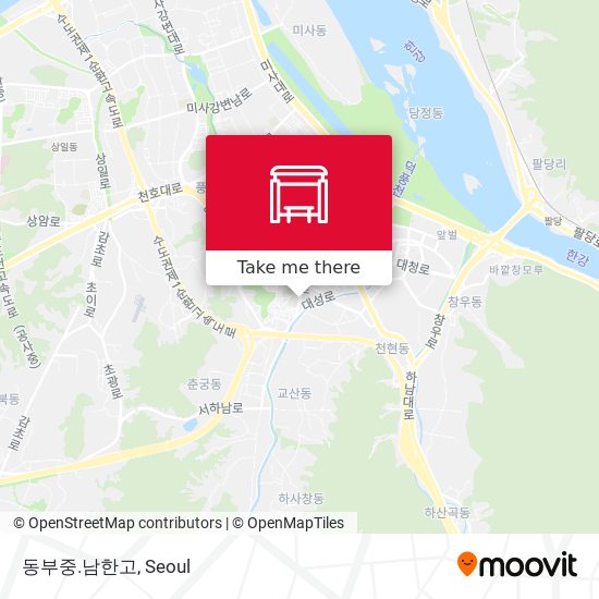 동부중.남한고 map