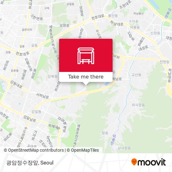 광암정수장앞 map