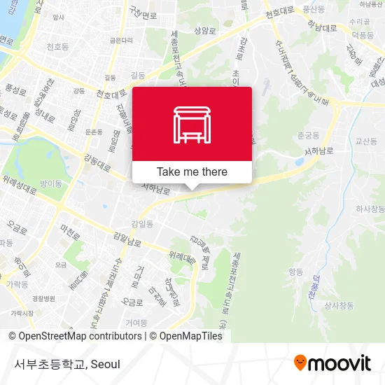 서부초등학교 map
